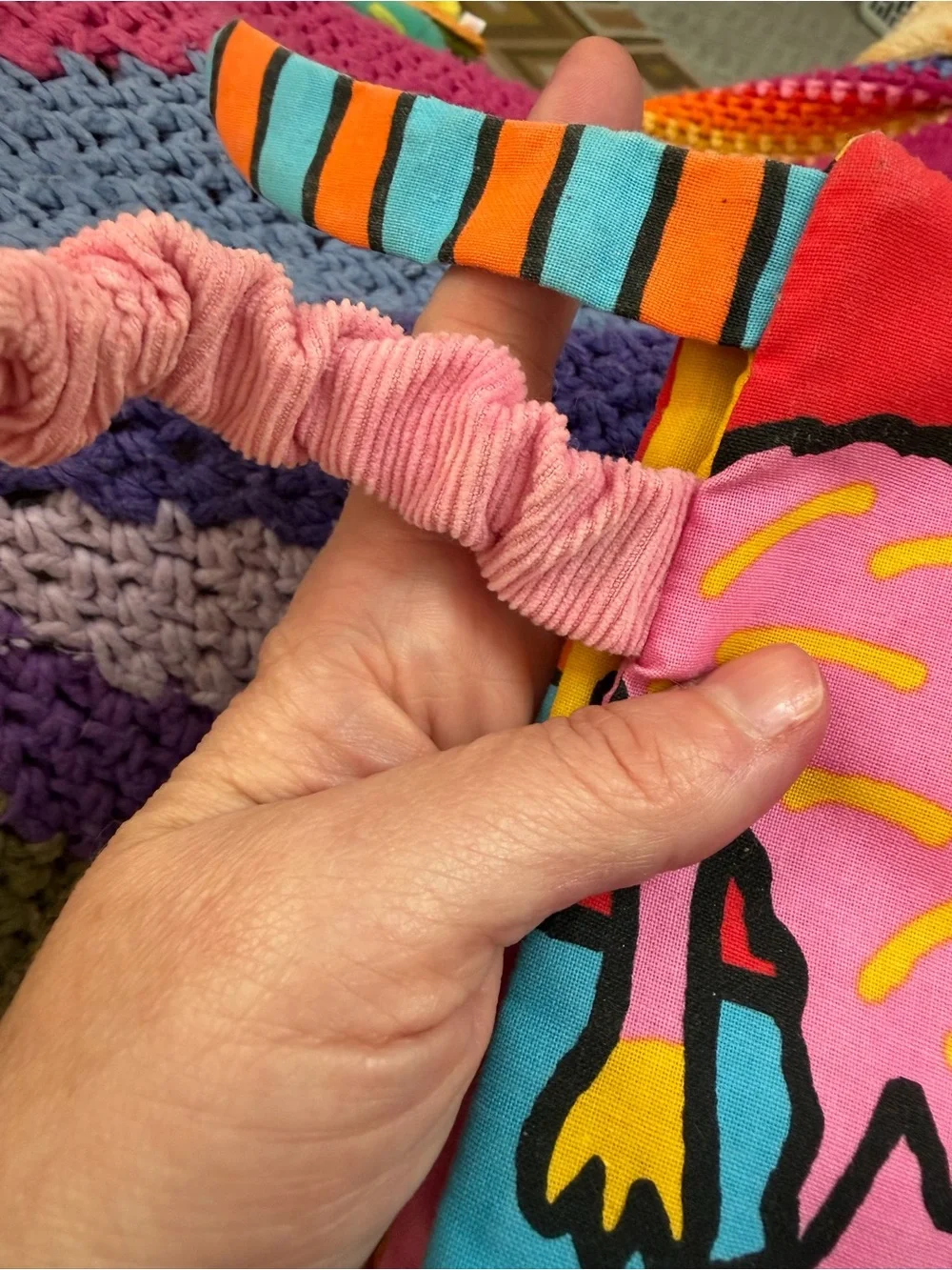 Little Jellycat Kitty Tails Soft Sensory Crinkle Cloth Baby Book